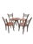 1990s Pacific Green Sculptural Leather Cord Chairs, With Side Table Set of 5 For Sale In Los Angeles - Image 6 of 9