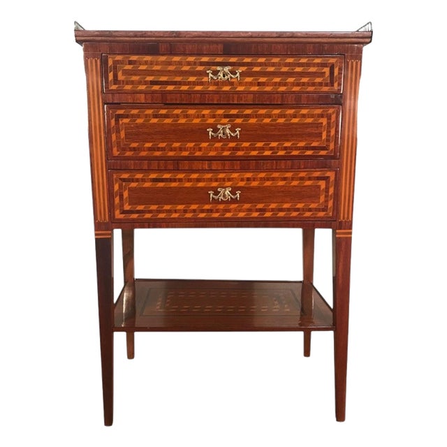 French Louis XVI Marquetry Side Table, Paris, 1770 For Sale