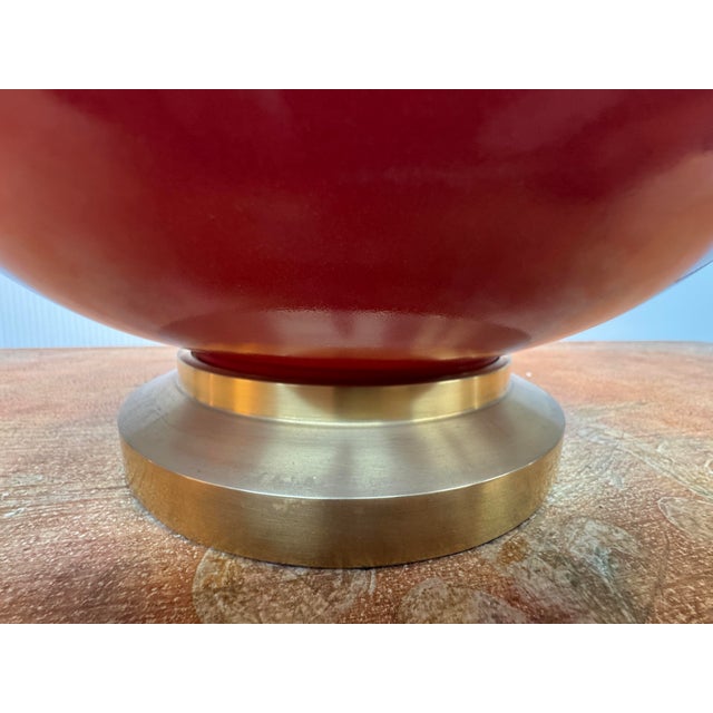 Empire Christopher Spitzmiller for Visual Comfort Chambers Table Lamp, Cinnabar For Sale - Image 12 of 12
