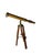 A beautiful 20th century english brass telescope on an adjustable mahogany tripod base. Offered in complete original...