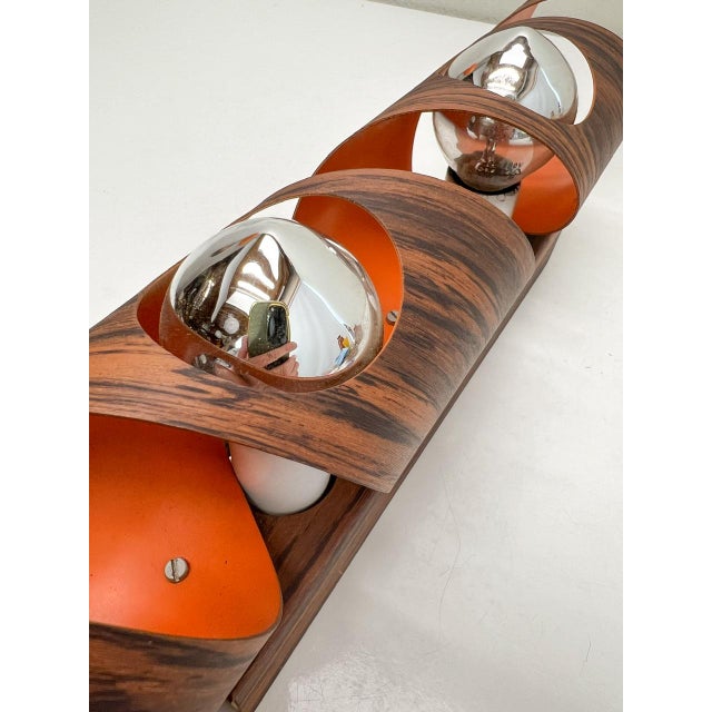 Dutch Spiral Wokkel Wall Lamp attributed to Raak, 1970s For Sale - Image 11 of 12