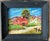 American Folk Art, Americana Small Oil Paintings - Original Wood Frames For Sale - Image 3 of 6