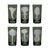 Charcoal ARTEL Mushrooms Collection Highball in Smoke - Set of 6 For Sale - Image 8 of 8