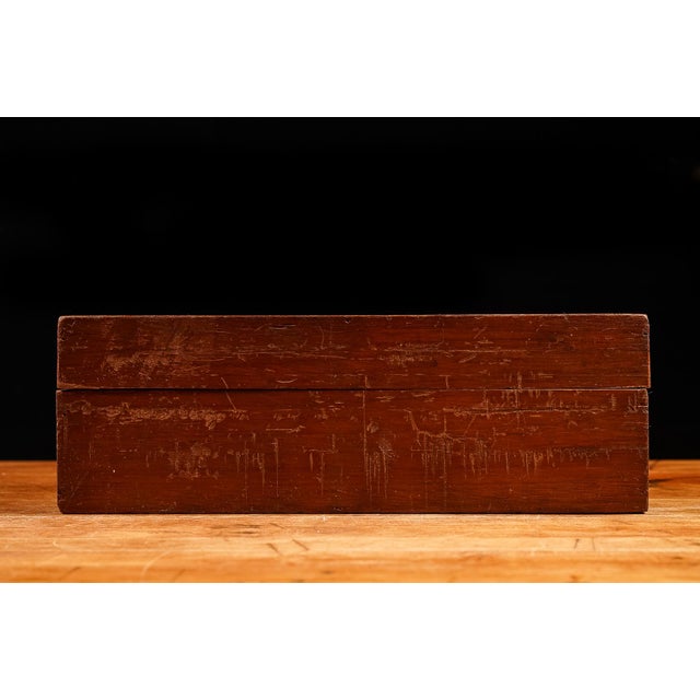 Handpicked by IndustrialArtifact Vintage from the 1940s About this item Vintage softwood storage box. 11.5" W x 5.5" D x 4" H