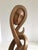 1960s Carved Wood Sculpture of Woman Figure Mounted on Wood Pedestal For Sale - Image 4 of 7