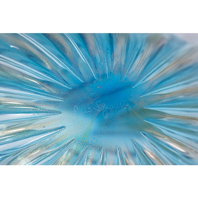 Vintage Italian Handmade Murano Glass Vase by Pino Signoretto For Sale - Image 9 of 10