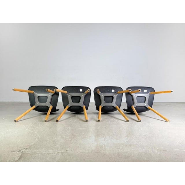 Wood Hal Chairs in Wood with Seat Cushions by Jasper Morrison for Vitra, Set of 4 For Sale - Image 7 of 10