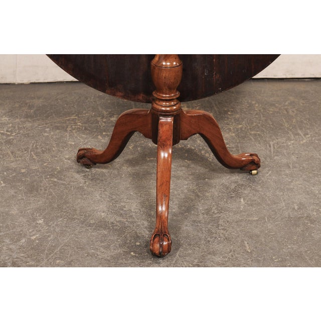 19th Century English Antique Tilt-Top Pedestal Table For Sale - Image 10 of 10