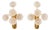 Vintage Floral Wall Sconces, 1930s, Set of 2 For Sale