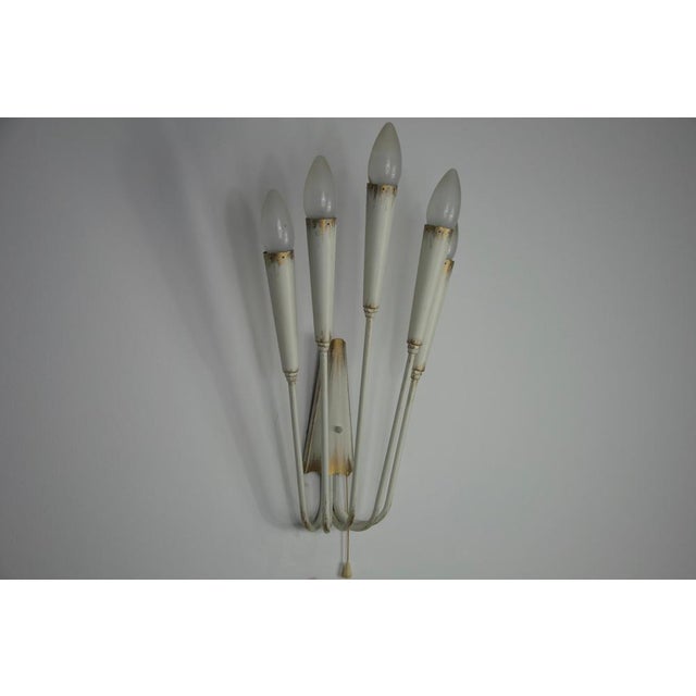 Gold Sputnik Wall Lamp, Italy, 1960s For Sale - Image 8 of 12