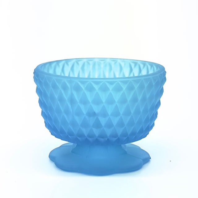 Milky Sky Blue Mixed Glass Vessel Curation - Group of 5 For Sale - Image 11 of 13