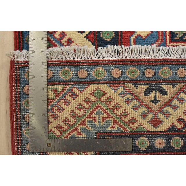 Kazak Runner 2’8” X 9’7” Red Wool Tribal Hand-Knotted Oriental Rug For Sale - Image 13 of 13