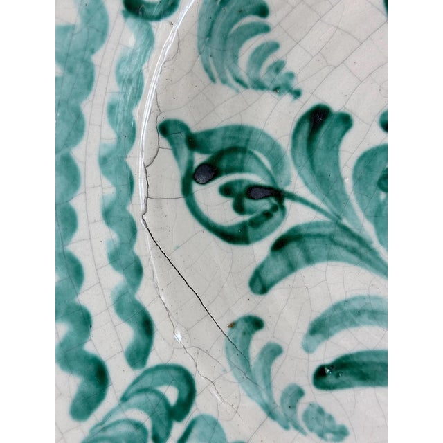 Large Spanish Fajalauza Ceramic Bowl from Lebrillo For Sale - Image 6 of 9