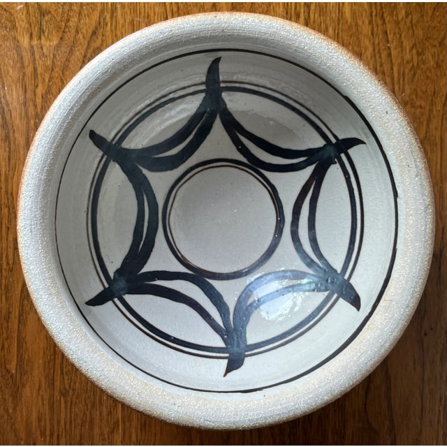 Vintage Handmade Studio Art Pottery 10" Bowl-Signed For Sale - Image 9 of 9