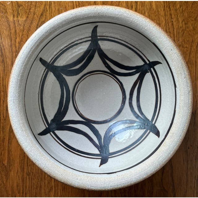 Vintage Studio Art Pottery 10" Bowl-Signed For Sale - Image 9 of 9