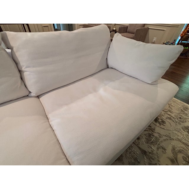 Textile Restoration Hardware Cloud Couch Modular 4-Piece – Deep Seat Track Arm For Sale - Image 7 of 7