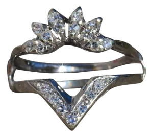 The Astrantia: Ladies 14K White Gold Diamond Ring Jacket