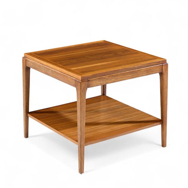 Lane Rhythm Mid Century Square Walnut Side End Table For Sale In Chicago - Image 6 of 10