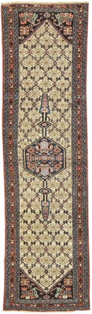 20th Century Arts & Crafts Persian Assadabad Hamadan Hallway Runner - 2′8″ × 9′4″