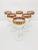 1950s Vintage 1950s, Culver, Mid Century Hollywood Regency Stemware Footed Wine Glass With Gold Band, Set 6 Pieces For Sale - Image 5 of 8