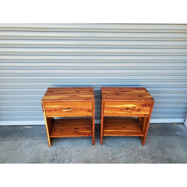 1980s 1980s Solid Wood Night Stands For Sale - Image 5 of 12