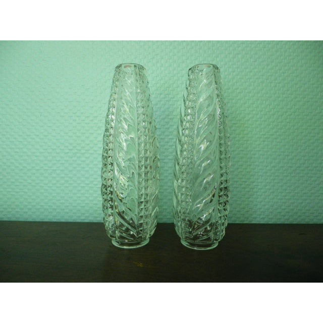 Vintage Cut Glass Wall Sconces, 1960s, Set of 2 For Sale - Image 6 of 13
