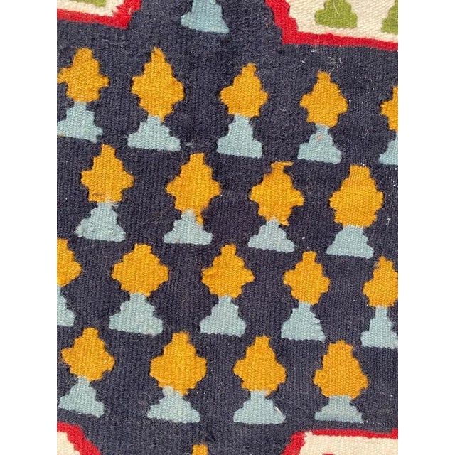 Vintage Senneh Kilim For Sale - Image 6 of 14