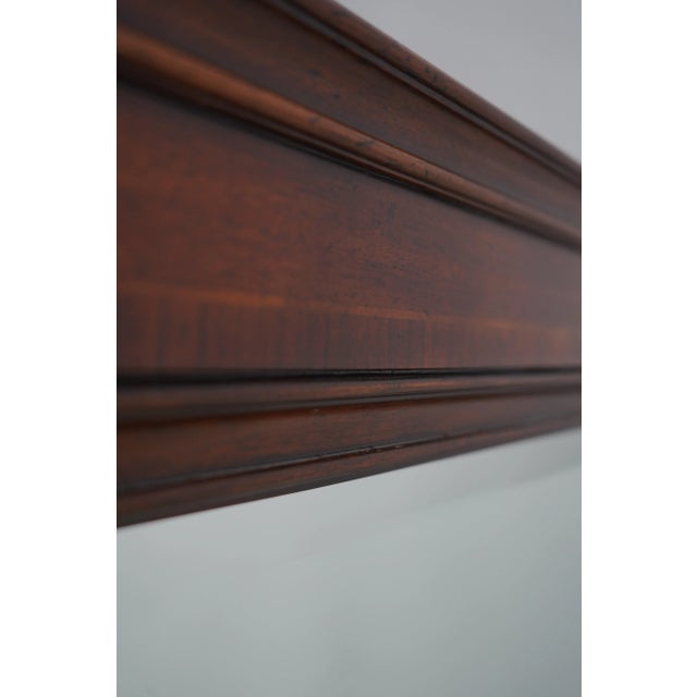 Wood Thomasville Inlaid Mahogany Beveled Glass Dresser Mirror For Sale - Image 7 of 9