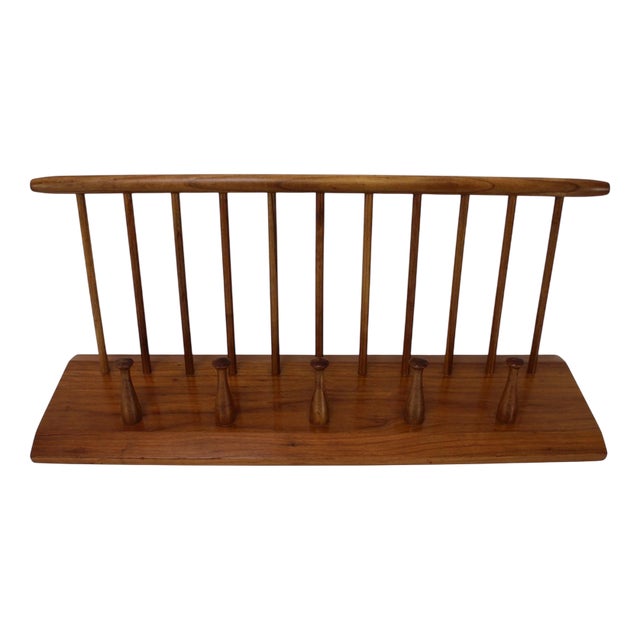 Midcentury Modern Wooden Wall Coat Rack from Uluv, 1960s For Sale