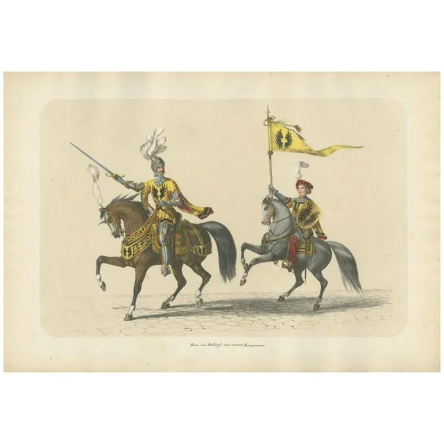 H. Jenny, Grand Cavalcade – Hans von Hallwyl and His Household Banner, 1855, Paper For Sale - Image 10 of 10