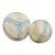 Large and Small, Handblown Glass Spheres, Jamie Young Co., China, Hand-Crafted, Contemporary, Coastal and Decorative, Set of 2 For Sale