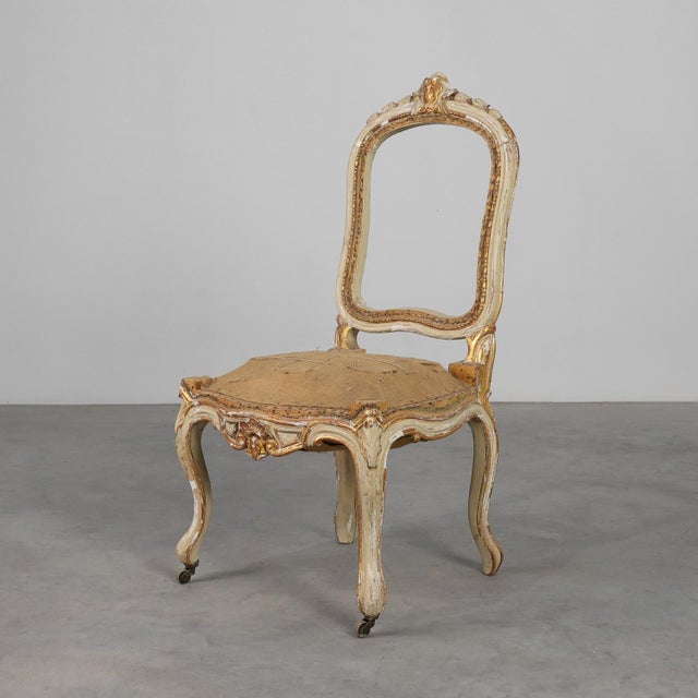 Antique Louis XV Chair in Carved Wood, 1800s For Sale - Image 14 of 14