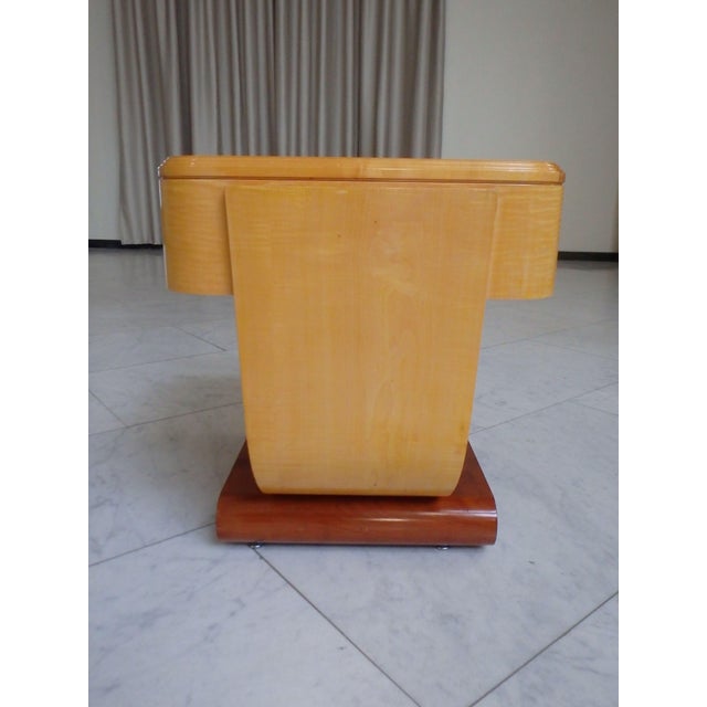 1940s Side Table with One Drawer and U-Shaped Base, 1940s For Sale - Image 5 of 18