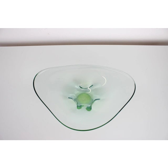 Mid-Century Art Glass Bowl by Zelezno Borske Sklo, 1960s For Sale - Image 4 of 8