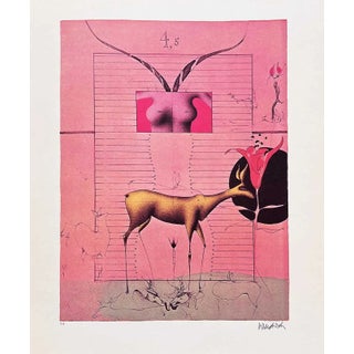 Paul Wunderlich 34 Comme Deux Jeunes Faons 1974 For Sale