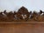 A wonderful 1880s Solid carved oak desk. Lion and crest on back, two drawers for pens pencils and supplies.