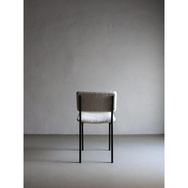 1960s Black Metal Boucle Chair from Kembo, Netherlands, 1960s For Sale - Image 5 of 8