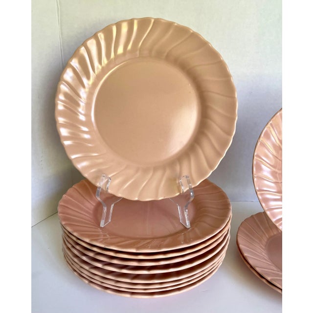 Ceramic 44 Pieces - 1940's Pink Franciscan Coronado Dinnerware and Serving Set For Sale - Image 7 of 13