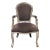 Vintage Restoration Style French Side Chair W Brown Velvet For Sale