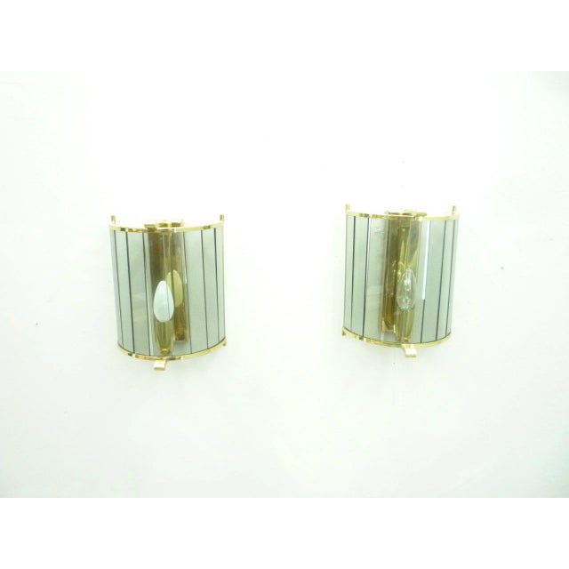 Regency Brass Wall Lamps, 1960s, Set of 2 For Sale - Image 3 of 9