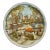 Mid-Century Modern Moulin Rouge Round Enamel Tray By, Daher Paris For Sale