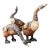 Vintage Carved Wood Goose Sculptures - Set of 3 For Sale