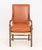 Burnt Orange Fritz Hansen Style Walnut Armchair For Sale - Image 8 of 10