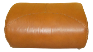 Baseball Style Ottoman in Leather Cognac, 1970s