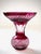 Mauve and Clear Cut Crystal Ball Vase with Trumpet Neck from Val Saint Lambert, 1890s For Sale - Image 6 of 6
