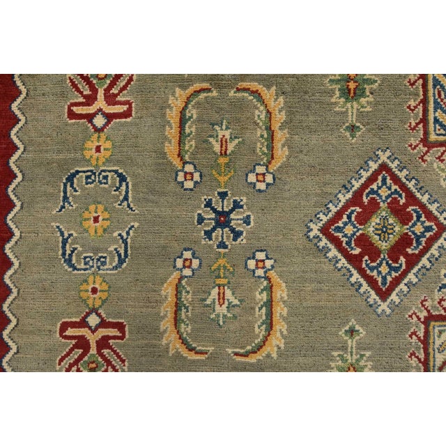 Kazak Rug 10′ X 16’3” Gray Wool Traditional Hand-Knotted Oriental Carpet For Sale - Image 9 of 15