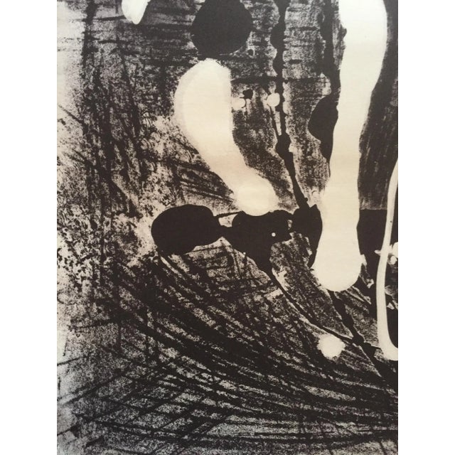 Mid-Century Modern Abstract Stone Lithograph 1950s San Francisco Printmaker For Sale - Image 3 of 7