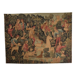 Large Italian Wall Tapestry by Paris Panneaux Gobelins For Sale