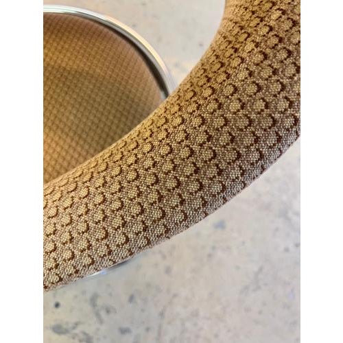 Cantilever Chair in Beige Chrome by Giotto Stoppino For Sale - Image 6 of 11