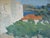 Textile Mid-Century Modern 'Mediterranean Escape' Swedish Expressive Landscape Oil Painting, Framed For Sale - Image 7 of 10